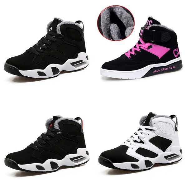 

heinrich new winter sneakers for men warm shoes high-couple shoes snow boots men comfortable shoes men casual zapatos hombre, Black