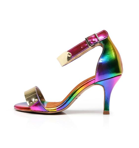 

woman tango dancing shoes for women ballroom latino dance shoes ladies sandal high heels 7.5cm girls green salsa-dance-shoes