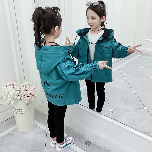 

western style children's trench coat girls moon coat, Blue;gray
