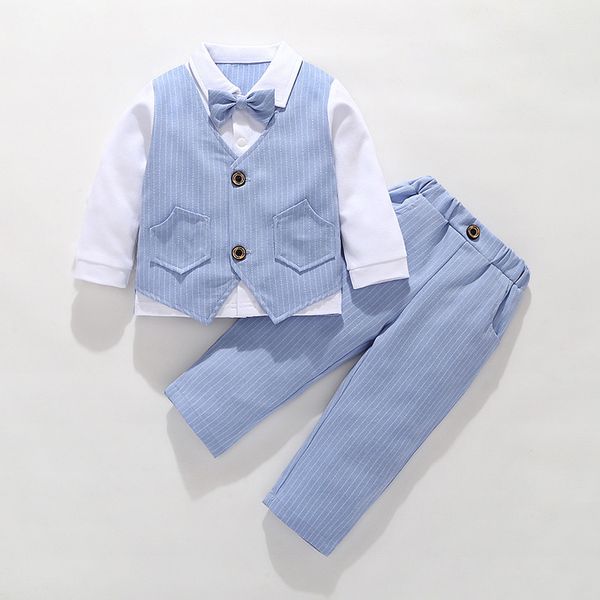 

2019 new baby clothes spring and autumn boy handsome suit baby clothes korean fashion children's performance clothes, White