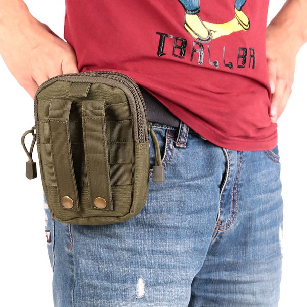 

sport tactical molle waist pack bag camping hiking pouch purse
