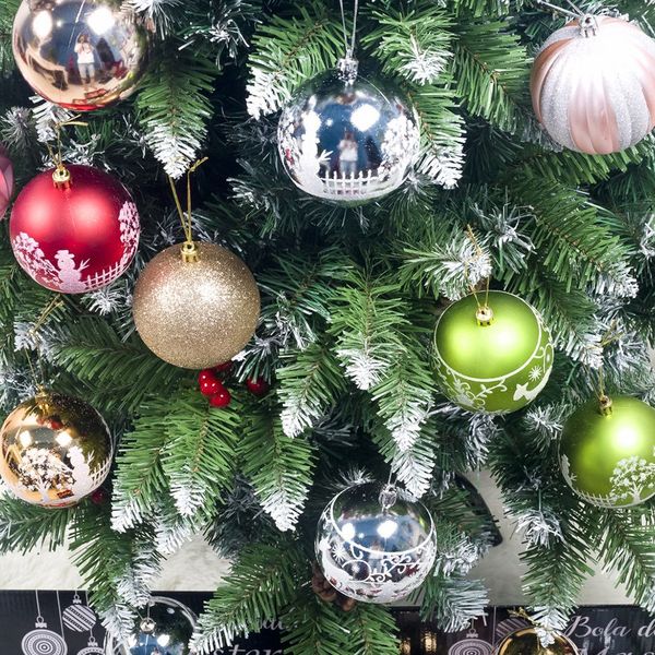 

12шт елка декора шарика 80мм безделушка xmas party висячие бал новогодний бал для дома рождественские украшения