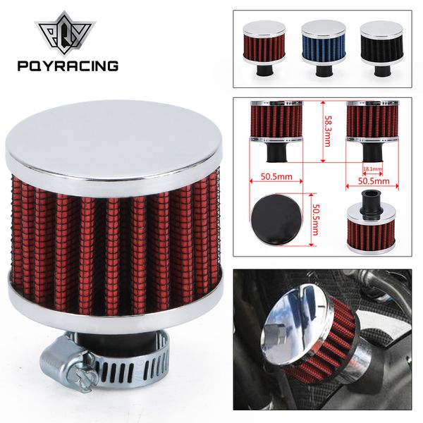 Universal 12mm 25mm Auto Luftfilter für Motorrad Kaltlufteinlass High Flow Kurbelgehäuseentlüftungsabdeckung Mini Entlüftungsfilter PQY-AIT12