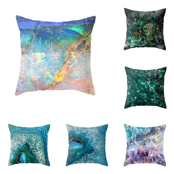 

geometric marbling pattern cushion covers simple home throw cushion covers decorative linen case for sofa chair 45*45cm