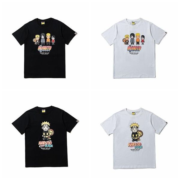 

fairy2019 pattern new cartoon printing t short мужчины и женщины досуг легкий круглый вырез с коротким рукавом, White;black