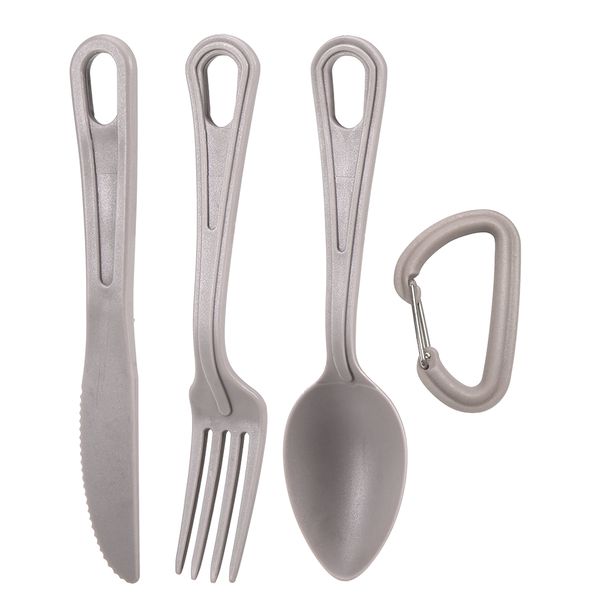 

ultralight plastic flatware kit home kitchen pocket fork spoon cutter bpa tableware camping picnic hiking travel cutlery