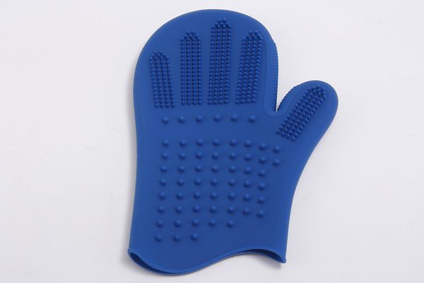 

pet silica bath massage gloves rubbing bath brush sticker for pet dog