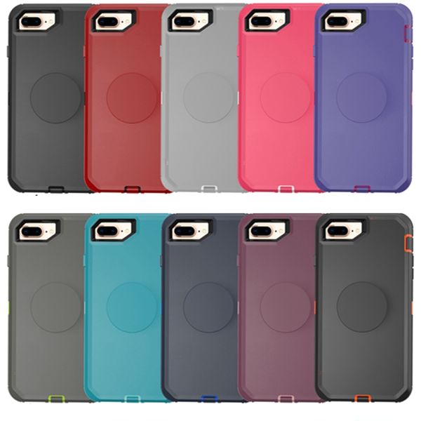 

build in kickstand circle holder defender cases symmetry protector for iphone se2 11 pro max xr xs samsung note 20 10 plus