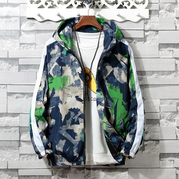 

new 2019 jacket men fashion casual loose outwear mens jacket sportswear bomber camouflage mens jackets and coat, Black;brown