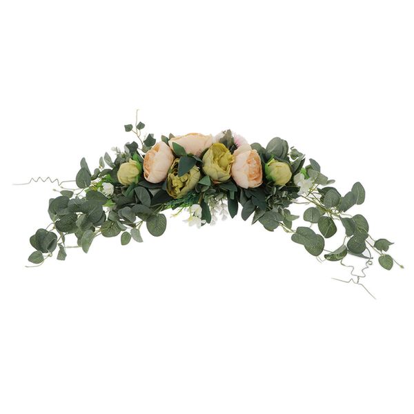 

artificial peony flower door lintel wreath garland door decors