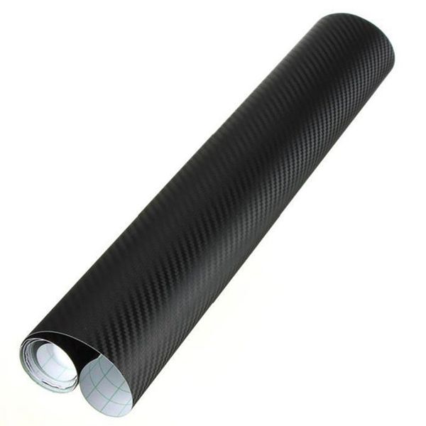 

3d carbon fiber film vinyl black 40 * 127cm for car