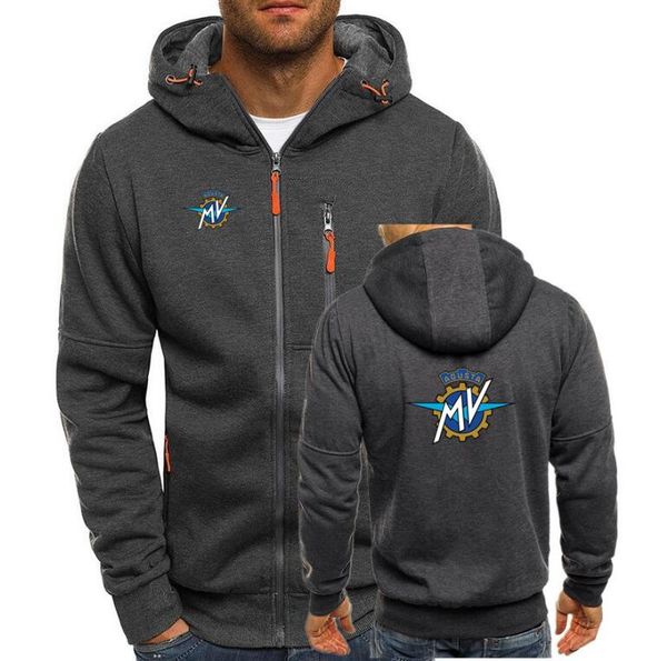 

bomber hoodies men personality zipper sweatshirt male motorcycle tracksuit hip hop autumn winter mv agusta hoodie mens k