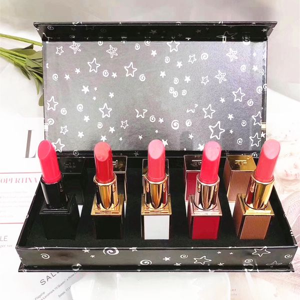 

5pcs/set t0m f0rd matte lipstick foundation makeup rouge a levre listicks lip gloss lipgloss maquiagem kit