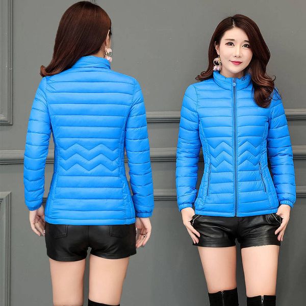 

new winter jackets women fashion coats slim warm parkas ladies casual coat ultra light autumn outerwear female parka, Tan;black