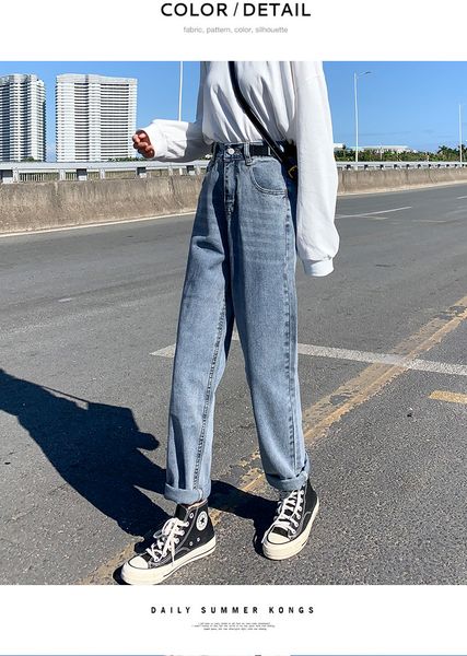 

голубое озеро редька девять очки straight женские джинсы сыпучие, Blue
