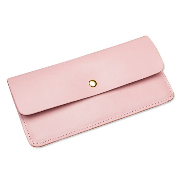 

women genuine leather thin clutch wallet long buckle dress hand wallet envelope purse carteira feminina bolsa couro, Red;black