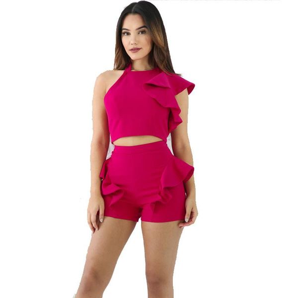 

two piece set women summer bodycon tracksuit backless suit white crop and shorts 2 piece sets female fine, Gray