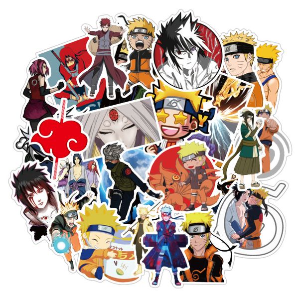 

100 pcs naruto anime stickers graffiti for diy sticker on suitcase luggage lapbicycle skateboard car
