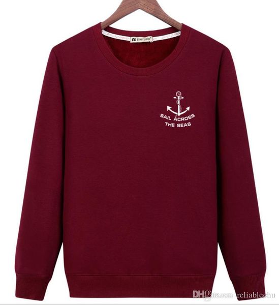 

2019 trend mens hoodies loose print small fish hook pattern design long sleeve o neck pullover man sport hoodie ing, Black