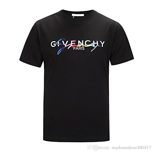

2019 summer designer t shirts for men luxury letter embroidery t shirt mens women clothing short sleeved tshirt men tees, White;black