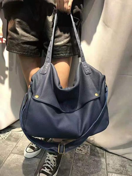 

handbags women genuine cow leather bag big portable shoulder bag female casual tote messenger large capacity