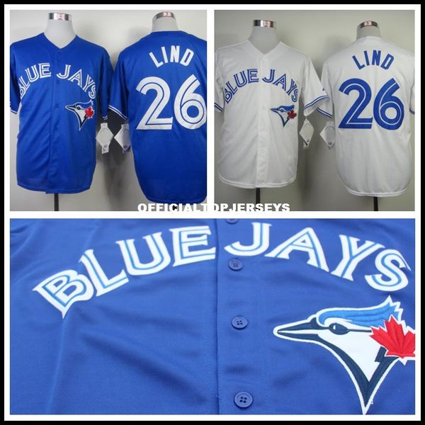 

men's #26 adam lind jersey, stitched blue white, Black;blue