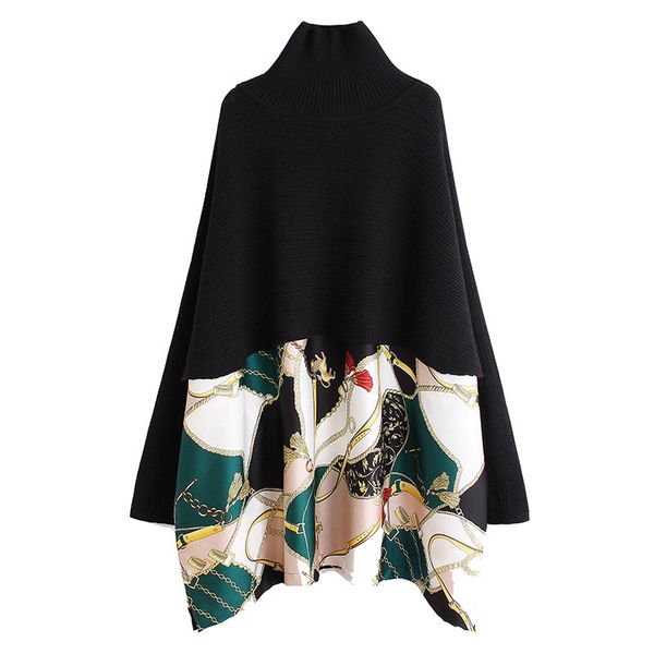 

big size knitting turtleneck sweater women 2020 new spring fashion long sleeve women pullovers plus size batwing sweater 4xl 5xl, White;black