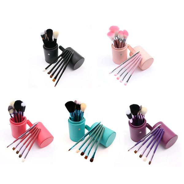 

multifunction makeup brushes set powder foundation eye shadow eyebrow eyelash make up brush kits with brush barrel 12pcs /set rra1154