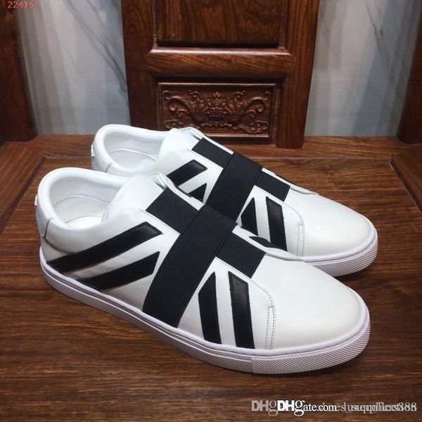 

classic leather sneaker men running sport shoes, oversized sneakers trainers for fashion men size 38-44,in, Black