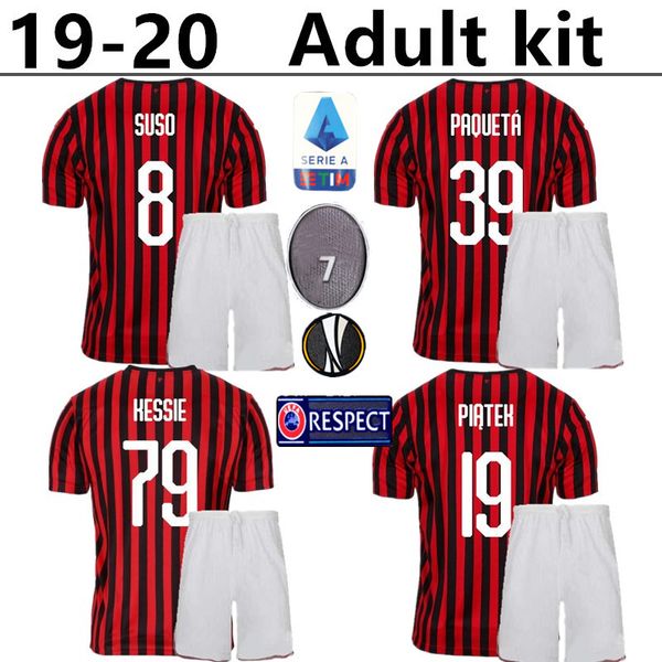

19 20 ac milan kit occer jer ey romagnoli 2019 2020 ac milan piatek jer ey u o football hirt ca tillejo ke ie occer hirt