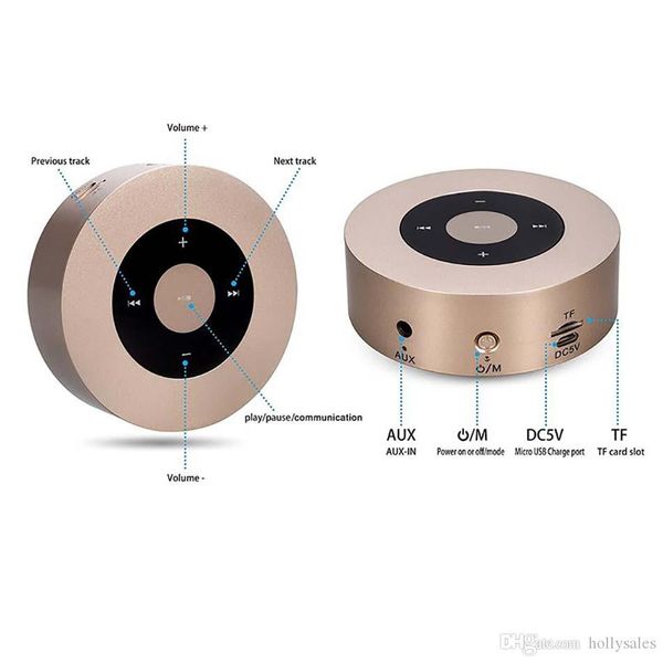 

outdoor mini audio card touch screen portable bluetooth wireless a8 speaker subwoofer touch key smart mp3 music
