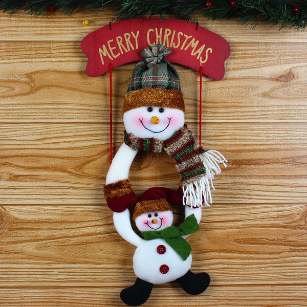 

hanging pendant gifts fabric wreath christmas snowman hang the door party decor hanging pendant party decoration xmas 9.nov.8