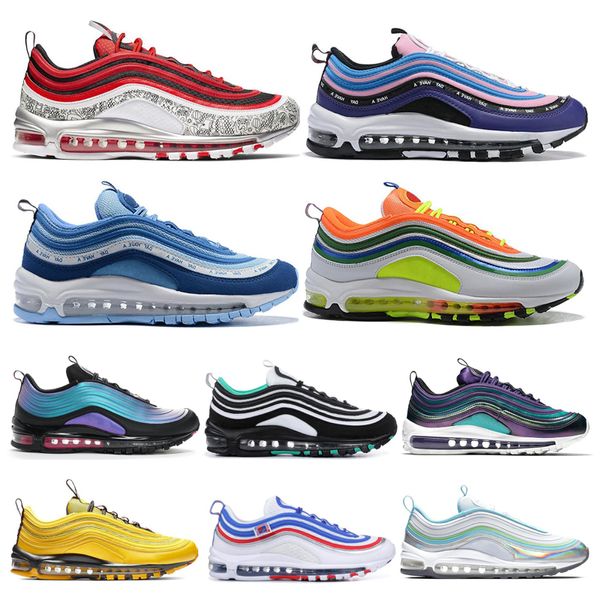

2019 men running shoes neon seoul throwback future london summer of love iridescent triple black women mens trainer sports sneakers 36-45, White;red