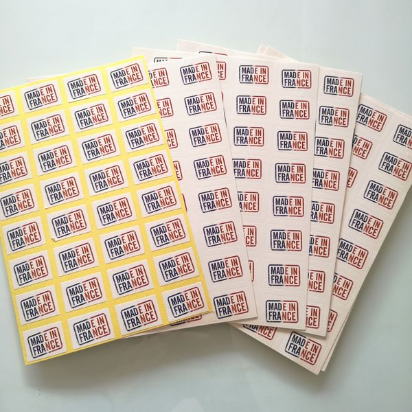 

800pcs 25x18mm MADE IN FRANCE self-adhesive paper label sticker for french factory high quality products, Item No. FA29