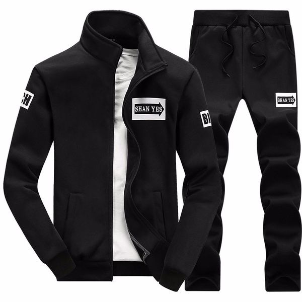 

ready stockdiscount price - new korean fashion men's casual sports suit, long sleeve two-piece set