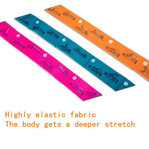 

1 pc latin training bands pilates yoga stretch resistance bands fitness elastic band