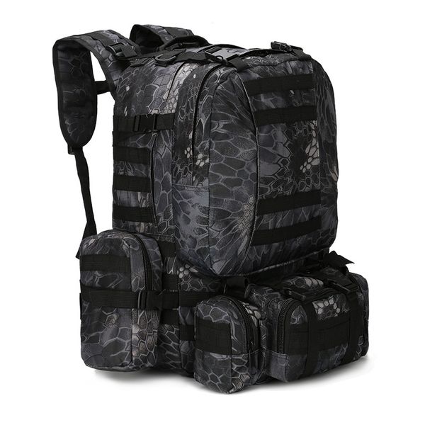 

50l tactical backpack 4 in 1 bags army rucksack backpack molle outdoor sport bag men camping hiking travel climbing bag