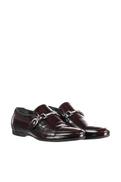 

pearl genuine leather burgundy men 's shoes 120117568420, Black