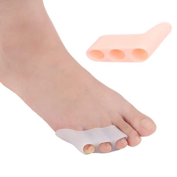 

silicone gel foot fingers toe separator thumb valgus protector bunion adjuster hallux valgus guard feet care massager f3608