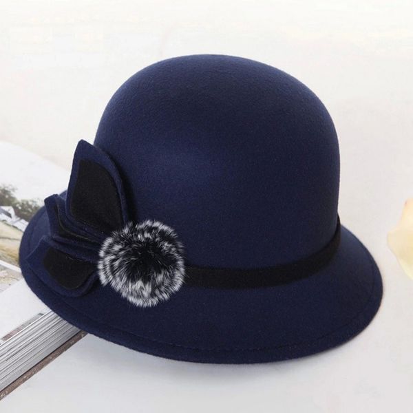 

black friday deals 2018 fashionable fascinator ladies elegant women bowler hats straw panama hat visor shade wide brim caps, Blue;gray