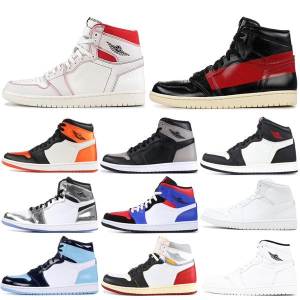 

1 1s Basketball Shoes Mens Ying Yang Pack Union Bred Black Toe UNC Trainer Triple White Pine Green Momage To Home Outdoors 7-13