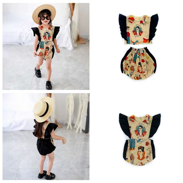 

bobomoon 2020 summer autumn girls clothes christmas outfit fashion cotton girls ruffle outfits kids clothes girl, White