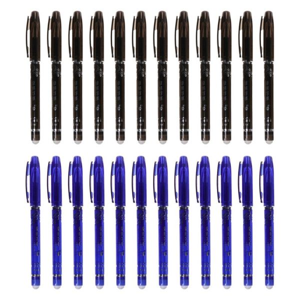 

blue and white porcelain printing erasable pen student large capacity easy to wipe pen full needle 0.5mm gel l41e