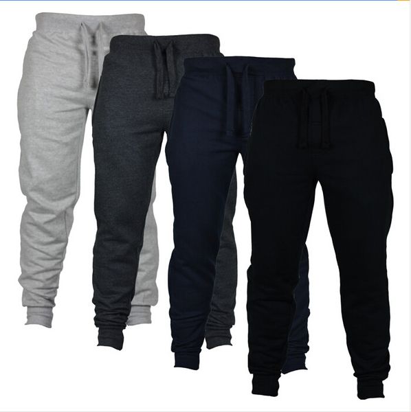 

2019 men's casual sweat pants jogger harem trousers slacks wear drawstring plus size solid mens joggers pants slim fit pants men sweatp, Black