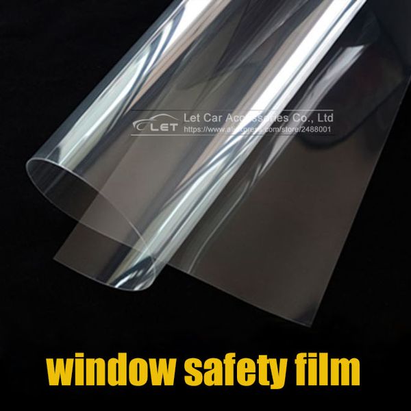 

0.5x3m 2mil safety/security window film clear glass protection film vinyl