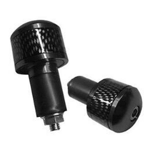 

pair cnc motorcycle aluminum handlebar hand grip end plug cap slider black