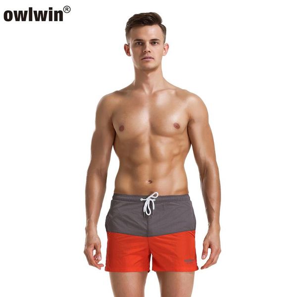 

new print quickly dry summer men beach shorts back pocket design beach bathing swimming shorts pants stretch men's trunks