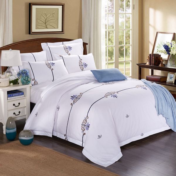 

nordic luxury phoenix crown printing bed set duvet cover flat bed sheet pillow case kids/bedding set full  king size