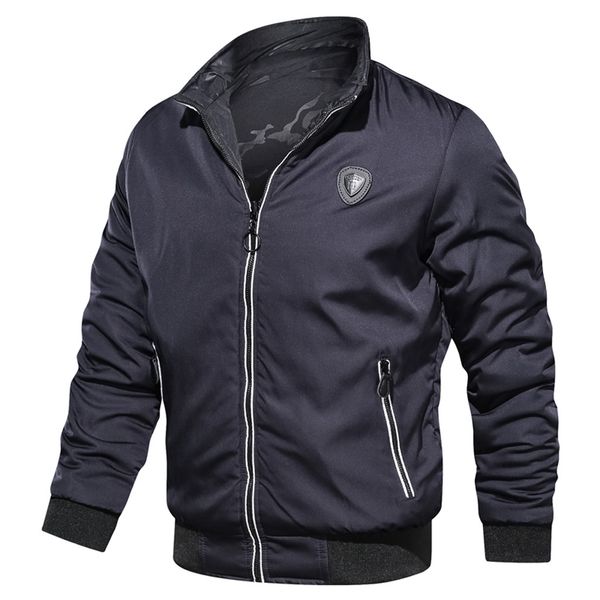 

men's bomber jackets 2019 spring autumn men casual solid zipper pilot jacket new thin stand collar male coats 7.29, Black;brown