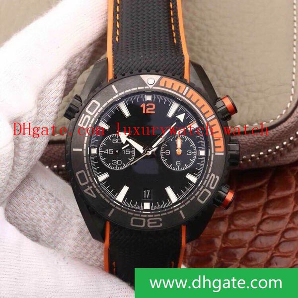 

om timing function fashion 45.5mm rubber watch band cal.9900 automatic mechanical movement watches designer watches, Slivery;brown